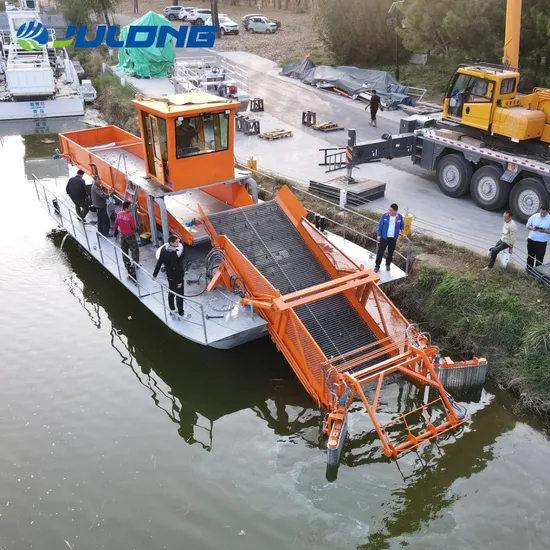 Harbour Seaport Cleaning Vessel Floating Garbage Collecting Trash Skimmer