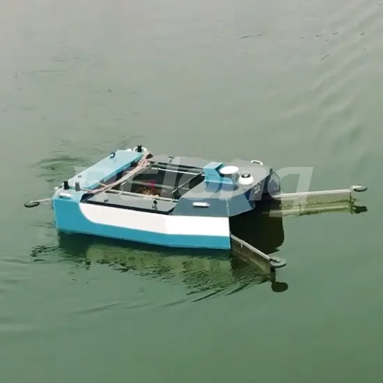 Cost-Effective Unmanned Aquatic Weed Harvester & Trash Cleaning Boat