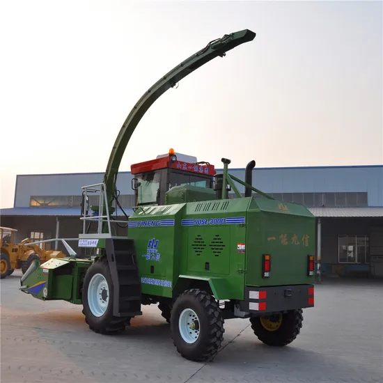 Green and Yellow Forage Harvester Agriculture Machines