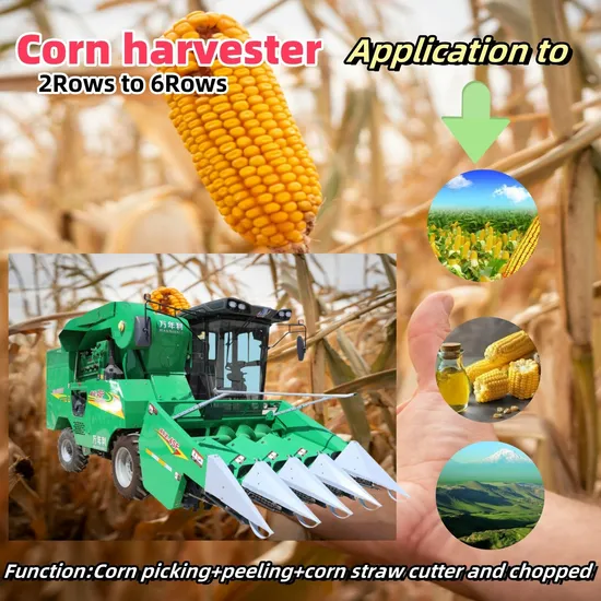 New Design High Output Maize Picker Combined Harvester Corn COB