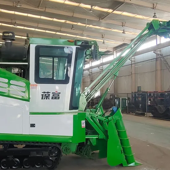China Factory 95kw Sugarcane Harvester for Sugarcane Plain
