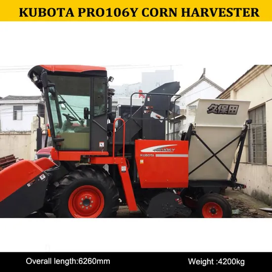 Manufacture of High Quality Kubota PRO106y New Corn Combine Harvester