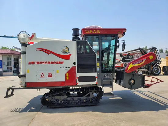 High Capacity Rice Combine Harvester Crawler Combine