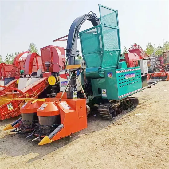 2024 Best Selling Self-Propelled Napier Grass Cutter Corn Silage Forage Harvester Silage Feed Baling Baler Machine on Sale