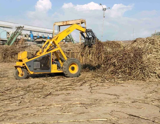Factory Three Wheel Sugarcane Loader with Rotating Grab Price