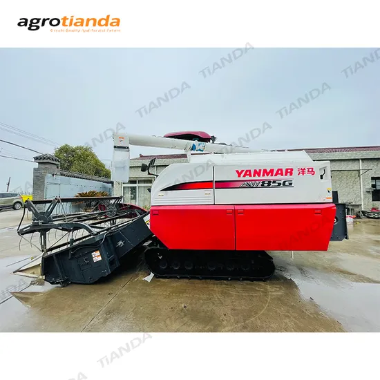 Used Yanmar Aw85g Rice Wheat Soybean Combine Harvester for Sale