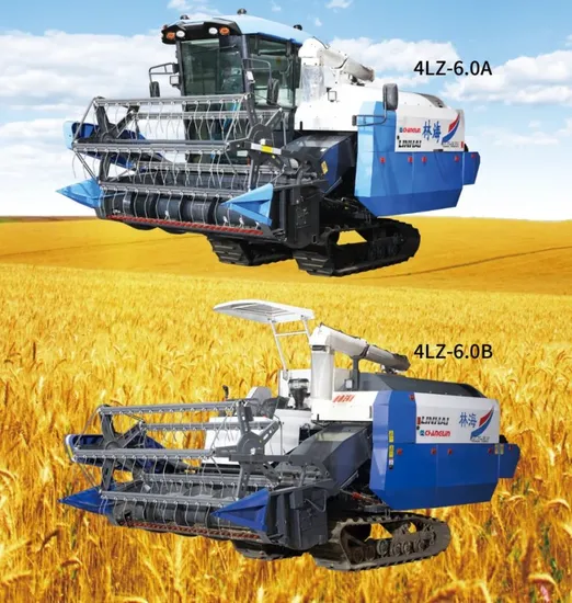 Farm Ride Type 130HP 4lz-6.0 Automatic Self-Propelled Full Feed Combine Harvester for Wheat Grain Rice