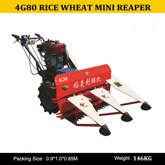 Farm Walking Tractor Reaper 4G80, Small Tractor Havester