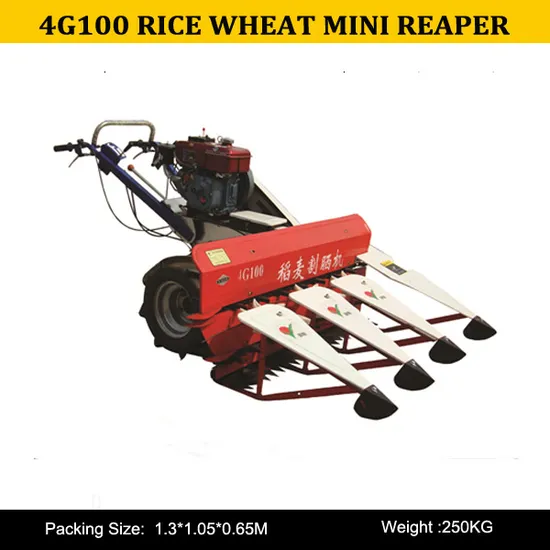 China High Quality of 4gl100 Mini Reaper Harvester