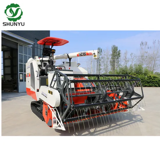 Grande 102HP 4lz-6.0z Combine Harvester Paddy Rice Wheat Harvesting Machine with Cheapest Price