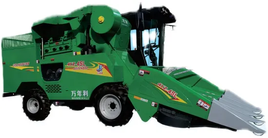 4yz-4SL Self-Propelled Corn Combine Harvester Farm Machine with 160HP 4rows Luxury Cabin.