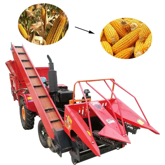 Picker and Peeling Function Maize Combine Harvester Machine