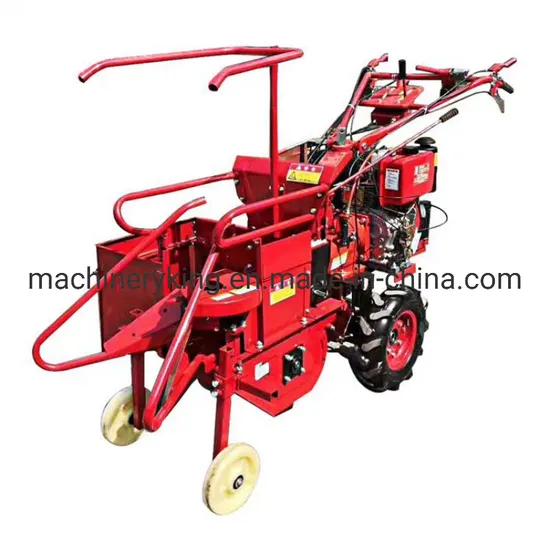 Hand Walking Tractor Mini Self Walking Maize Harvester Corn Harvester