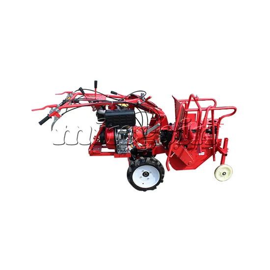 Small Corn Harvester Operated by Cultivator