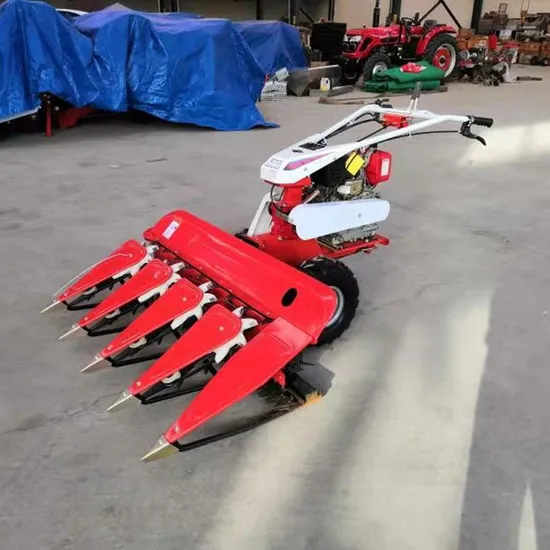 Small Household Rice Harvester Gasoline Self-Propelled Corn Straw Cutter