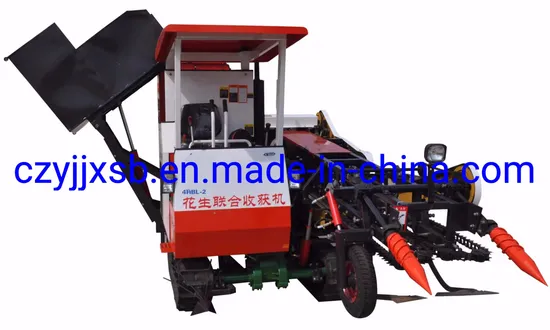 Agricultural Self-Propelled Rubber Track Type Earth Pea Peanut Combine Harvester