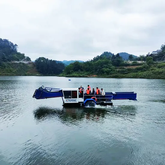 Aquatic Plants Skimmer Boats/ Water Grass Harvester for River, Lake Cleaning