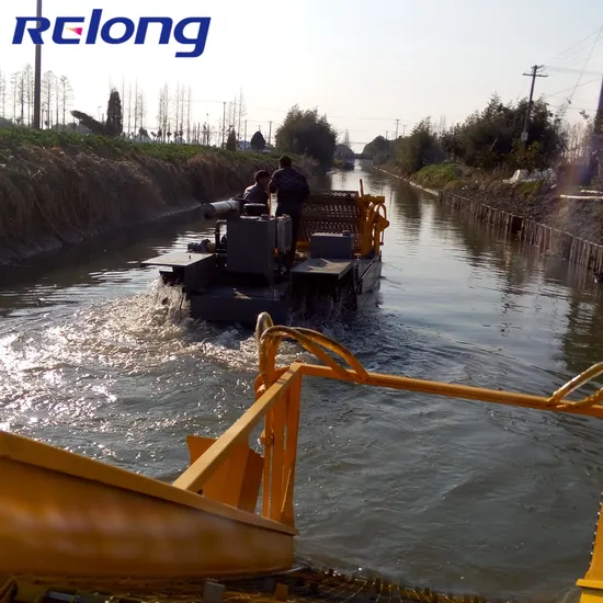 Air-Cooled Engine Fuel-Efficient/Large Size/Clean/Labor Saving/New Design/Aquatic Plant Removal Harvester for Sale
