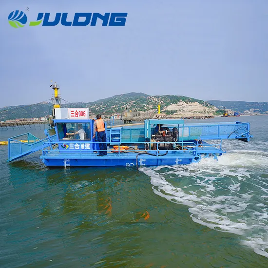 Advanced Automatic Water Hyacinth and Weed Cleaning Boat