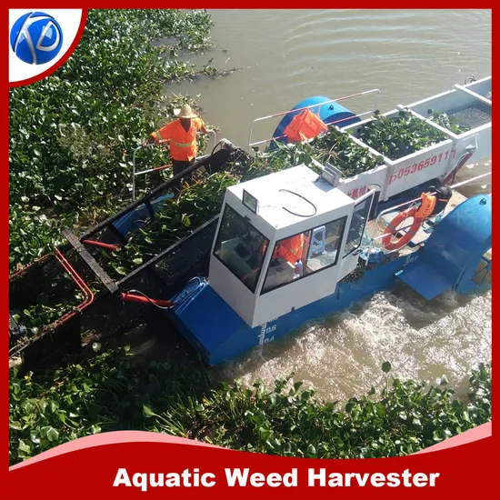 Automatic Custom Mowing Boat /Trash Skimmer/Aquatic Weed Plant Water Hyacinth Harvester
