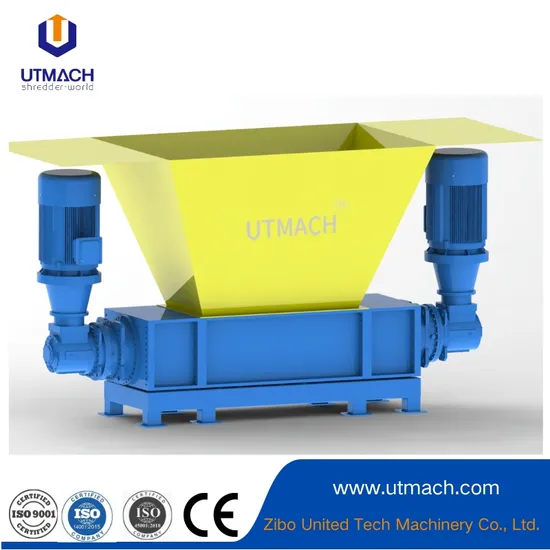 Industrial Single Shaft Shredder for Efficient Recycling of Various Materials Plastic Shredder
