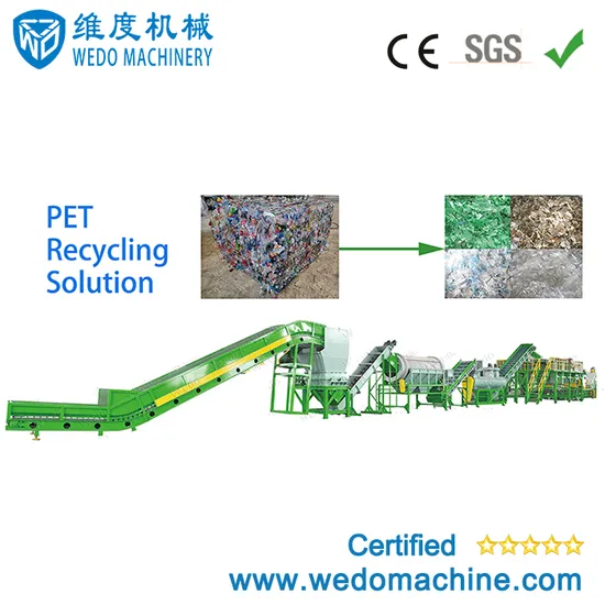 Best Technology Pet Drink Water Bottle Plastic Recycling Machine