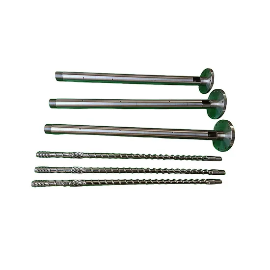 Recycled Material SKD61 DC53 Single Extruder Screw and Barrel for Extruder Plastic Machines Factory High Wear Resistance with Bimetallic Alloy Layer