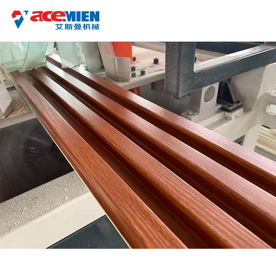 Interior Plastic WPC PVC Fluted Wall Panel Board Machine Ceiling Panel Extrusion Line WPC Profile Making Wood Plastic Composite Machine Prices