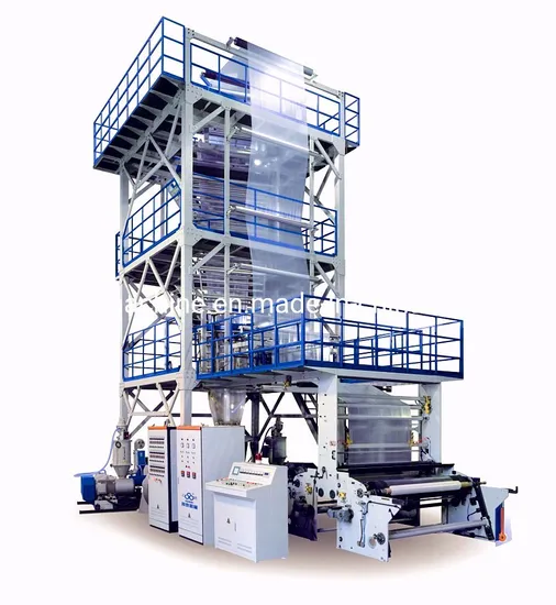 ABC Three Layers Co-Extrusion Biodegradable Polyethylene Agricultural Film Blowing Machine