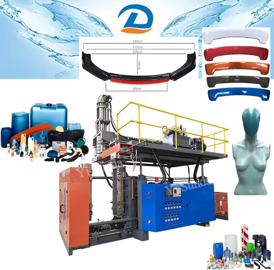 Rear Spoiler Wing Extrusion Chemical Barrel Model Machine Oil Jug Bottle Blow Molding Machine Front-Rear Bumper ABS Car Bumper Parts Making Machine