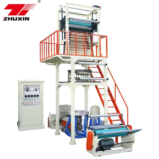 Automatic High Speed Rotating Die Head Industrial Agricultural HDPE LDPE PE Blown Film Extruder Biodegradable Plastic Bag Film Blowing Machine Factory Price