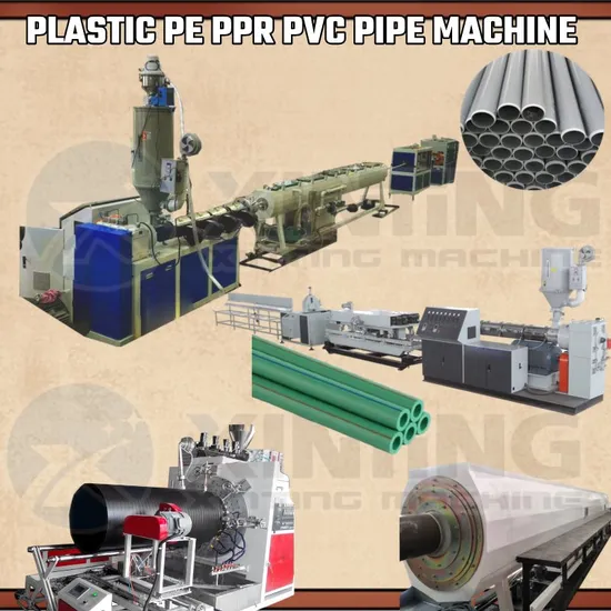 High Speed Plastic Profile WPC CPVC Opvc PE PVC PPR UPVC Water/Drainage Pipe Window/Door Making Extrusion Double Screw Single Screw Extruder Machine