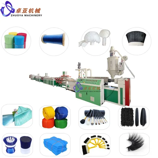 China Pet/PP/PBT/Polyester Nylon Synthetic Human Wig Hair/Broom/Brush/Rope Fiber Bristles Filament Plastic Monofilament Extruder Machine