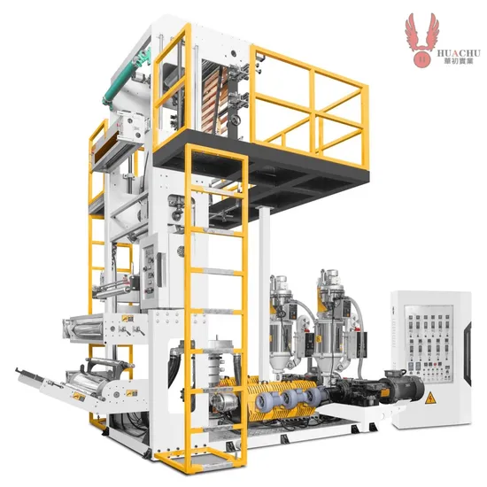 Mini High-Speed ABA, PE Three-Layer Plastic Film Blowing Machine