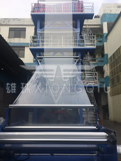 Xiongqiu 3600mm ABC 3 Layers Co-Extrusion Inner Cooling LDPE Film Blowing Machine