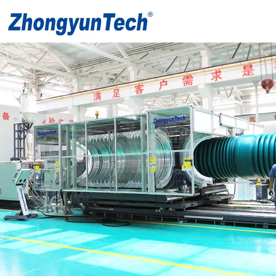ZC-1200H PE/HDPE Plastics Corrugated Pipe Extrusion Line for Drainage/Sewege/Stormwater/Cable Ducting/Electric Conduit/Fresh Air Ventilation