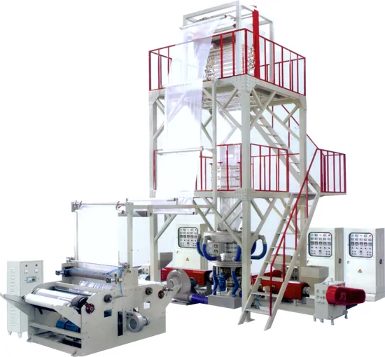 Three Layers Co-Extrusion Film Blowing Machine HDPE/LDPE/PE Blown Film Machinery