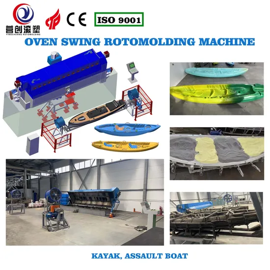 Fishing Boat, Kayaking Equipment Closed Oven Rock and Roll Rotomolding Machine