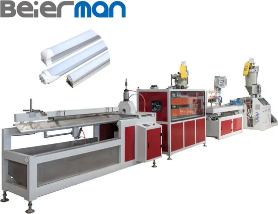 Co-Extrusion PC LED Tube Light Extruder Line Transparent Lamp Tube Making Machine