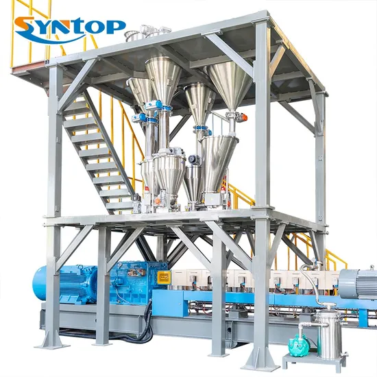 Full Automatic PE/HDPE/LDPE/ABS/PP Plastic Gravimetric Feeder Double Twin Screw Extruder Side Feeder Compounding Machine Production Line