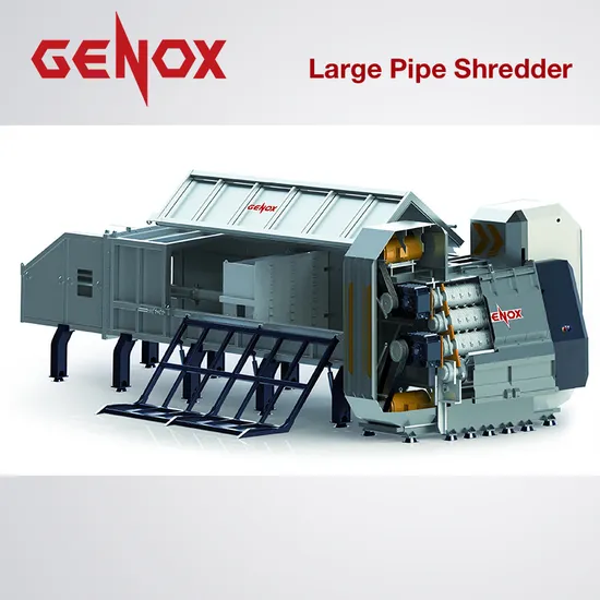 Large Pipe Shredder - J Series 1200 With the Best Cutting Rotor Assignment