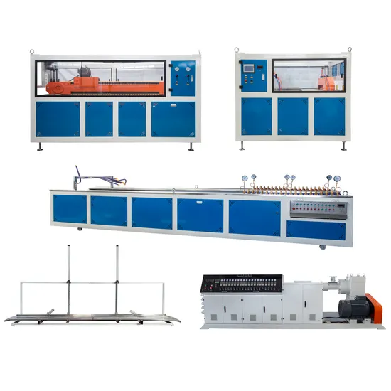 Africa Market Popular UPVC PVC WPC Wood Plastic Door Window Frame Profile Making Machine / Profile Production Line/ Extruder Equipment