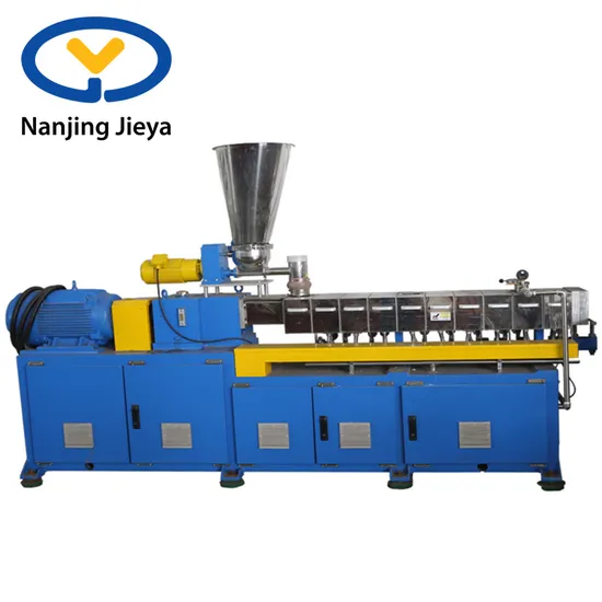 Laboratory Engineering Plastic Twin Screw Color/Filler Masterbatch Extruder Pelletizing Line/Co-Rotating Parallel Double Screw Pilot Compounder