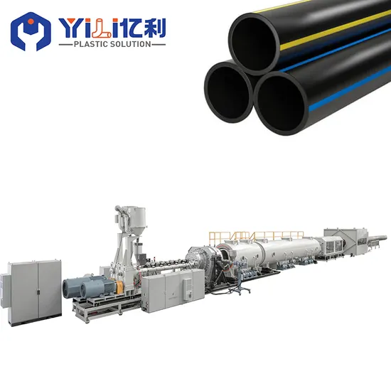 16 to 1600mm High Speed Plastic PE HDPE PPR Water Supply Drainage Irrigation Pipe Gas Hose Electrical Conduit Duct Single Screw Extrusion Making Machine