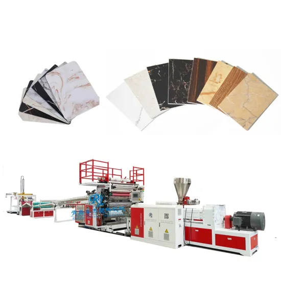 UPVC/PVC/Spc UV Artificial Imitation Marbles Sheet Panel Decoration Floor Board Tile Extruder Making Machine