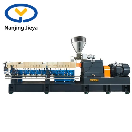 PP PE ABS and Pigment Color Master Batch Making Machine/High Dispersion Plastic Polymer Compounding Extruder/Double Screw Extruder Granulating Machine