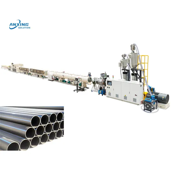 Plastic PE HDPE PPR Water Gas Oil Supply Pipe Extrusion Production Line Single Screw Extruder Pipe Making Machine