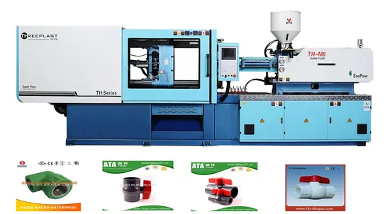 Horizontal Small Automatic Servo Energy Saving Plastic PE PPR PVC Fittings Injection/Moulding Molding Machine