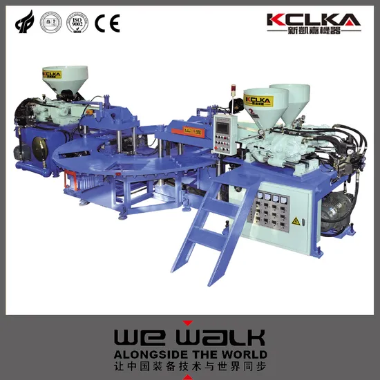 New Brand Kclka PVC Three Color Upper Injection Molding Machine