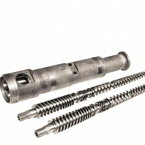 High Quality Bimetallic Conical Twin Screw Barrel with Recycled Material